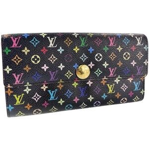 Louis Vuitton Monogram Multicolore Portefeuille Sarah Black Long Wallet …